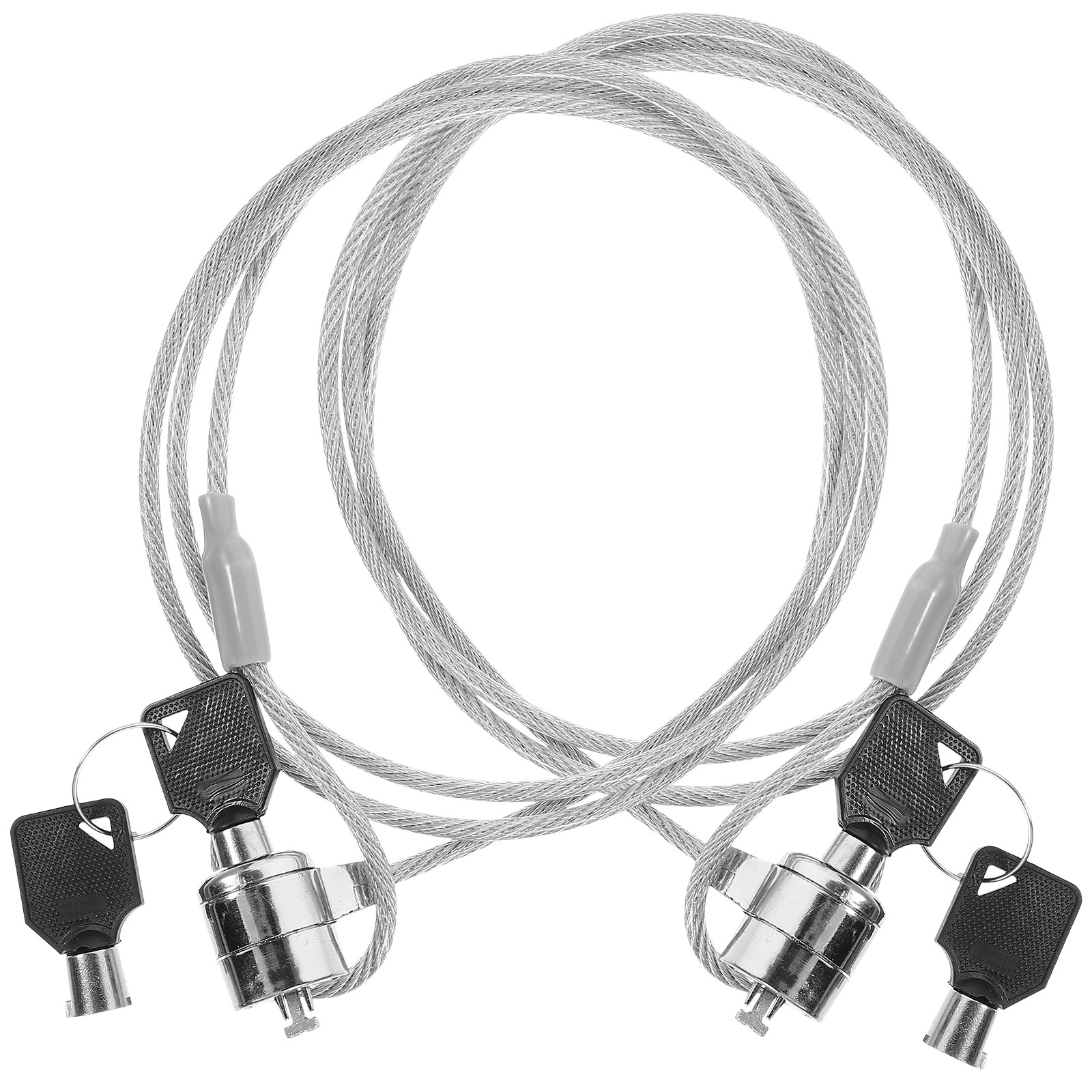 Cable Lock Laptop - สายล็อคกันขโมยสำหรับแล็ปท็อปแบบมีกุญแจ น้ำหนักเบา 2 ชุด ความยาว 6