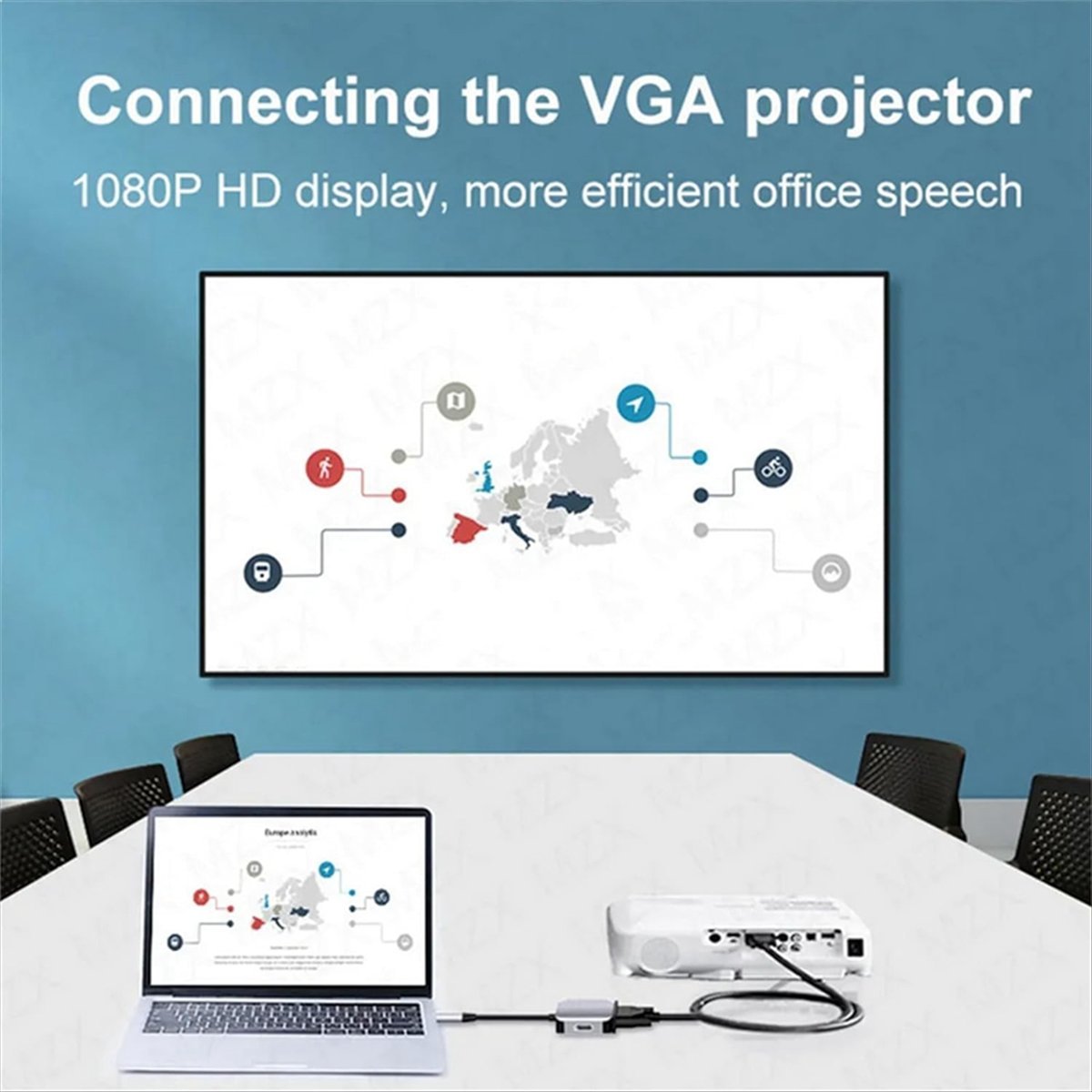 Docking Station Usb C - *A14E แท่นเชื่อมต่อ USB C, อะแดปเตอร์ขยายสัญญาณ VGA