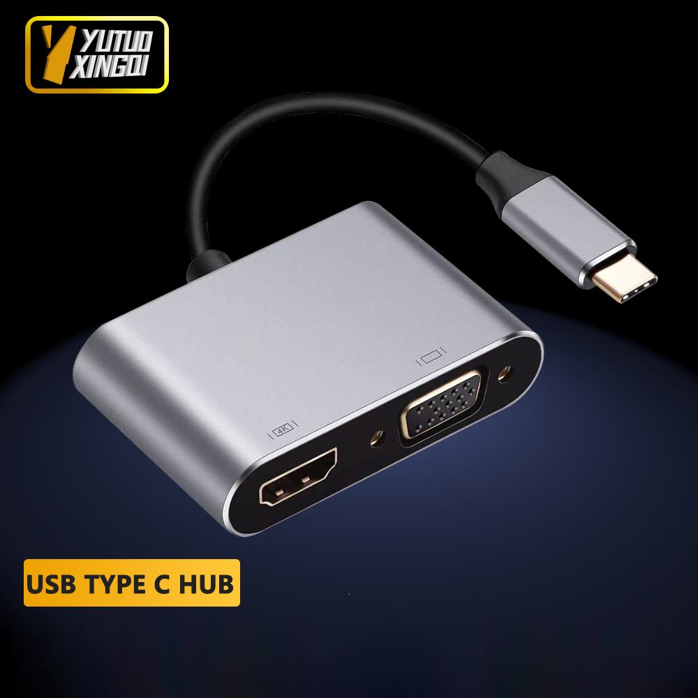Docking Station Usb C - สายแปลง 4K USB Type C เป็น