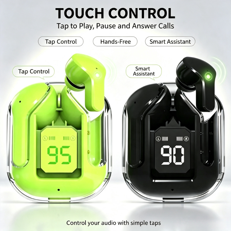 Office Tech Essentials - Air31 TWS หูฟังบลูทูธไร้สายแบบอินเอียร์ ระบบเสียงสเตอริโอ 9D HiFi