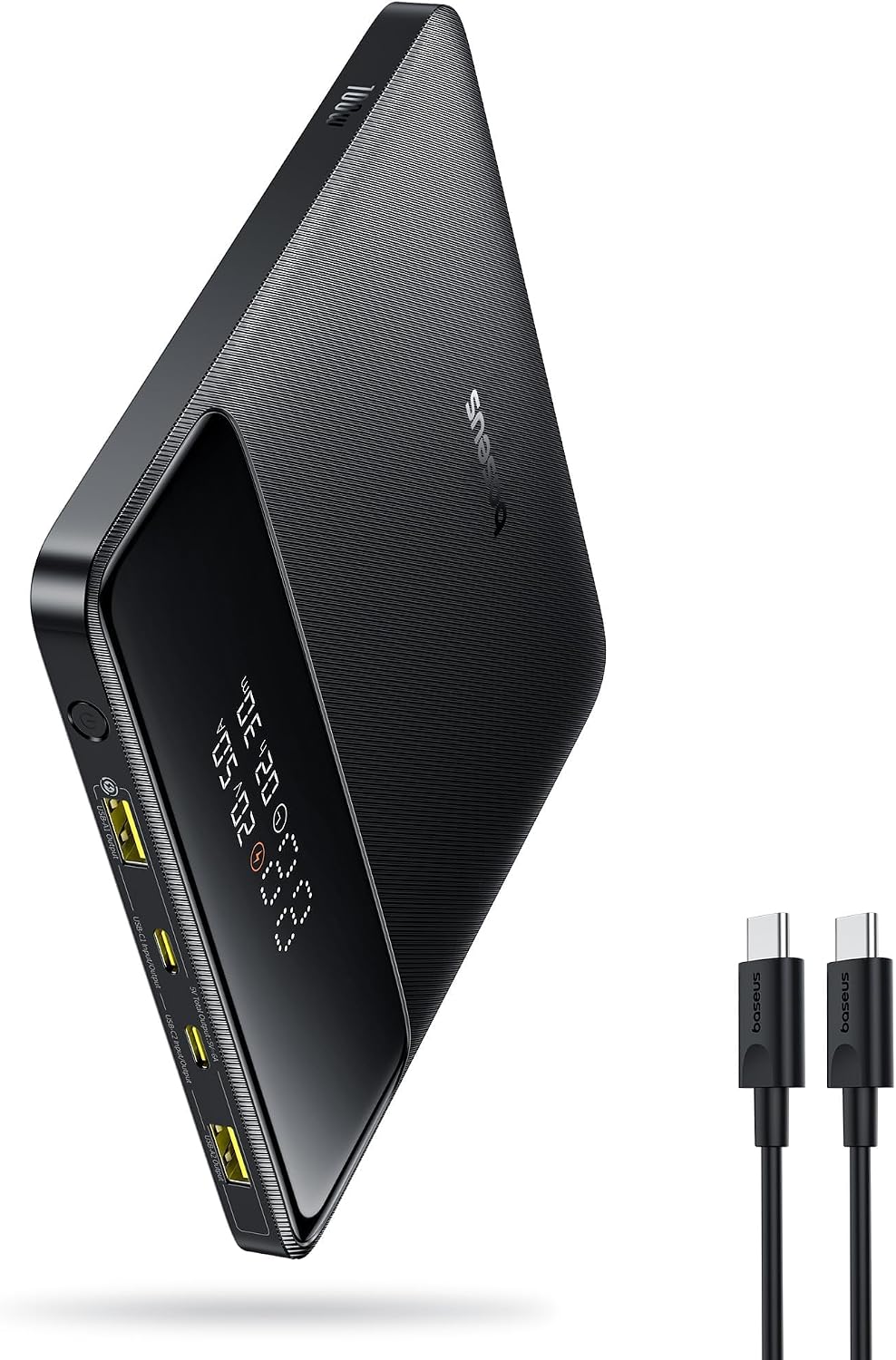 Cable Lock Laptop - แบตเตอรี่สำรองพกพา Baseus สำหรับแล็ปท็อป 100W 20000mAh, แบตเตอรี่สำรองพกพาแบบ