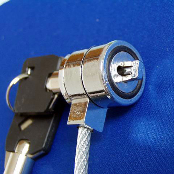 Cable Lock Laptop - ล็อคกันขโมยสำหรับแล็ปท็อปพร้อมกุญแจ สายเคเบิลเหล็กอัลลอยด์แข็งแรงทนทานสำหรับโน้ตบุ๊กพีซี ป้องกันการโจรกรรม ใช้งานร่วมกับช่องเสียบเคนซิงตันได้