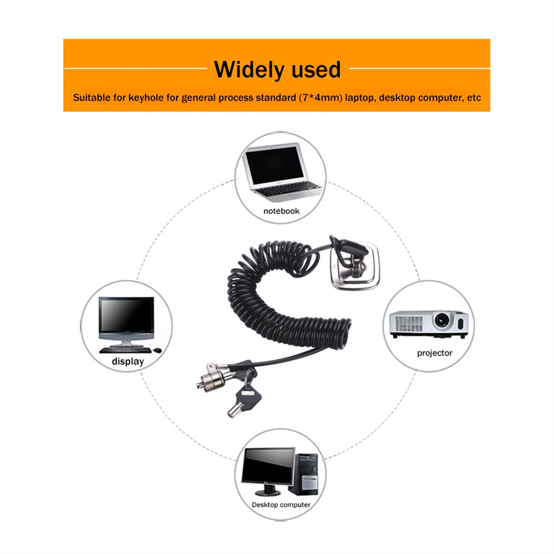 ล็อคคอมพิวเตอร์แล็ปท็อป ล็อคแล - Cable Lock Laptop บทวิจารณ์และราคา
