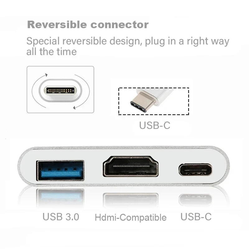 3 IN 1 USB PD HDMI Docking Sta - Docking Station Usb C บทวิจารณ์และราคา