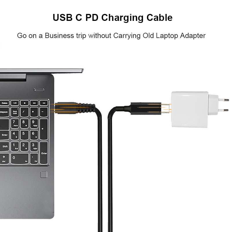 USB Type C ถึง DC 3.0x1.1 มม.3 - Cable Lock Laptop บทวิจารณ์และราคา