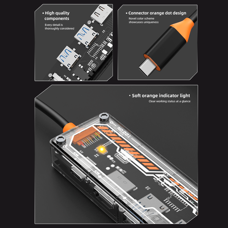 ฮับ USB-C 6-in-1 สำหรับ MacBoo - Docking Station Usb C บทวิจารณ์และราคา