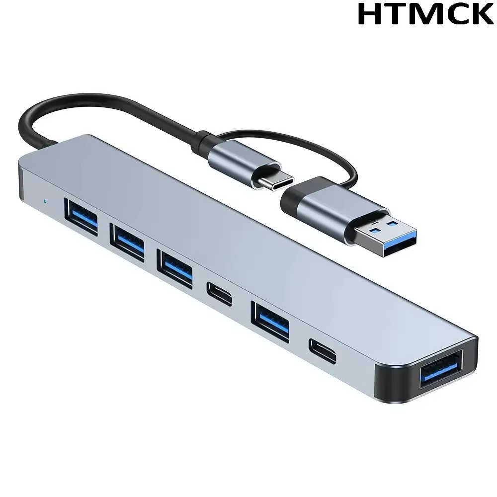 ฮับ USB C แบบ 8 in 2 พร้อมพอร์ - Docking Station Usb C บทวิจารณ์และราคา