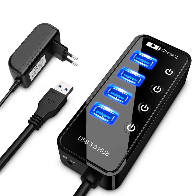 USB HUB 3.0 4 พอร์ตชาร์จโทรศัพ - Cable Lock Laptop บทวิจารณ์และราคา