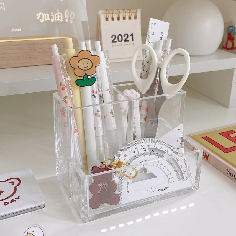ที่ใส่ปากกาสามช่องแบบอะคริลิคใ - Home Office Tech Gadgets บทวิจารณ์และราคา