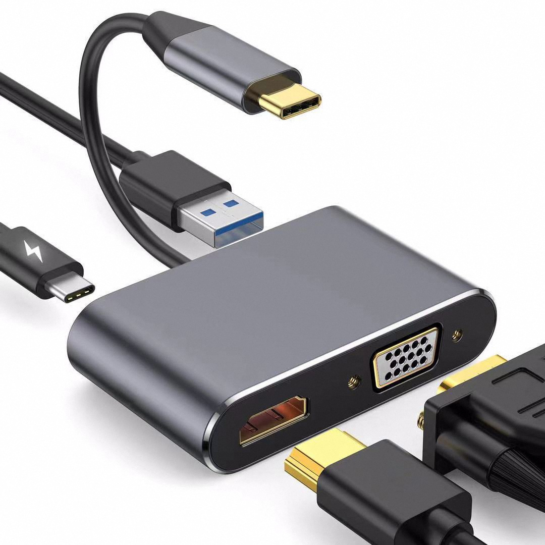 สายแปลง 4K USB Type C เป็น VGA - Docking Station Usb C บทวิจารณ์และราคา