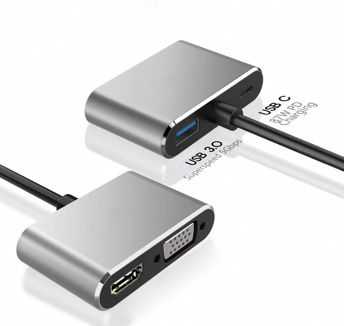 สายแปลง 4K USB Type C เป็น VGA - Docking Station Usb C บทวิจารณ์และราคา