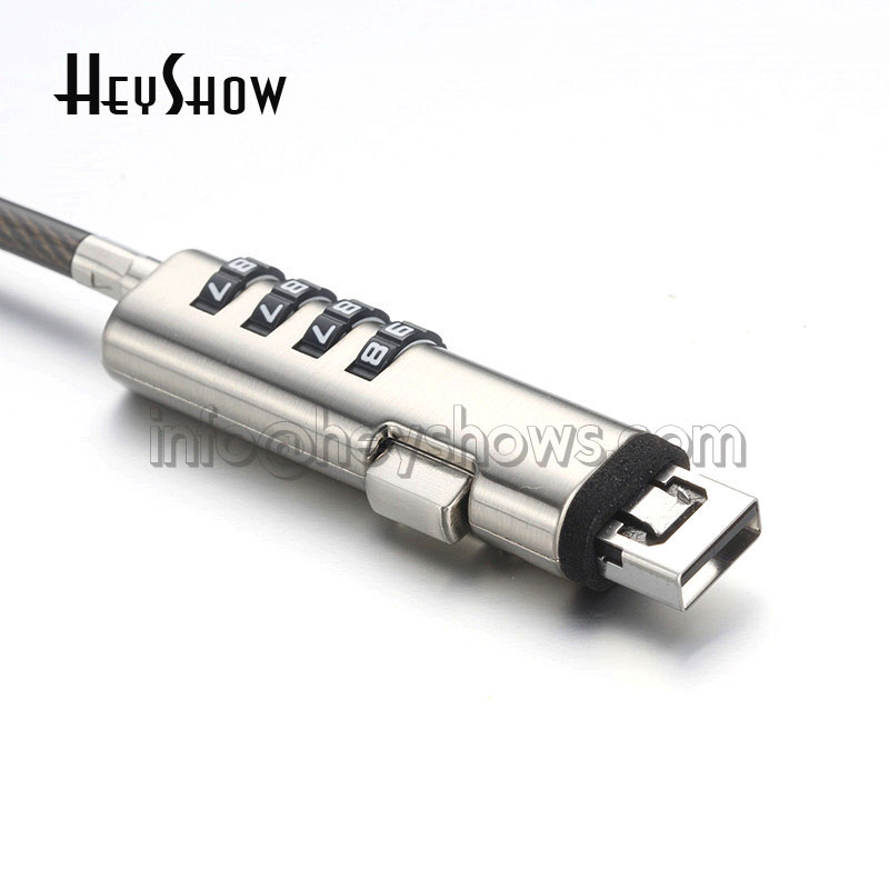 พอร์ต USB ป้องกันการโจรกรรมแบบ - Cable Lock Laptop บทวิจารณ์และราคา