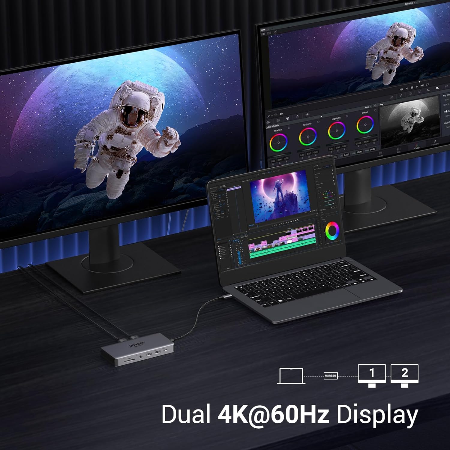 UGREEN Revodok Pro 211 แท่นวาง - Docking Station Usb C บทวิจารณ์และราคา